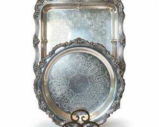 F.B. Rogers Silver Co. Silver-Plated Serving Trays