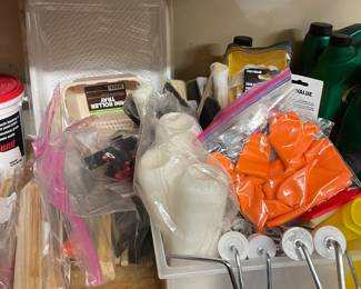 Painters stir sticks and trays