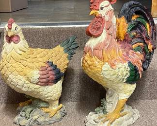 Chicken and rooster