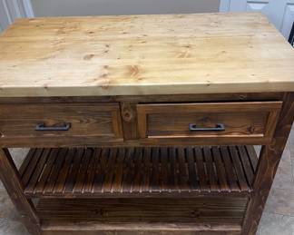 Butcher block top Kitchen Island