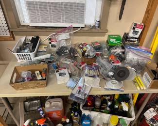 Bolts, screws, nails, hooks, casters,