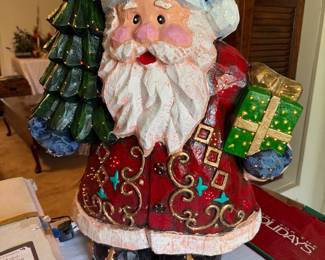 Fiber Optic Color Changing Santa