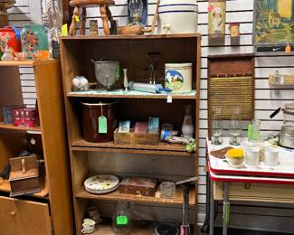 Crocks, boxes and cans