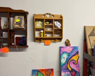 Small doll house furniture and unique art