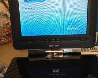 Toshiba Portable DVD Player with remote, two cords for home & car. It works.