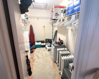 View of upstairs Closet