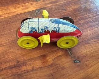 1940’s Wolverine Jet Roller Coaster Tin Litho Toy Car