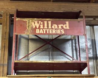 Willard Batteries display from a local gas/hardware store that closed years ago