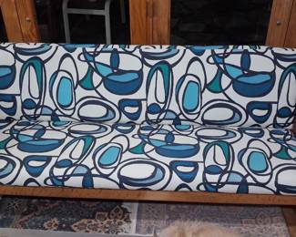 Terrific Danish Mid Century Sofa. Newly upholstered to period