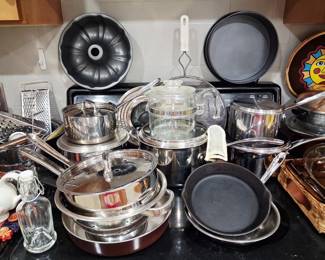 All Clad and Cuisinart cookware