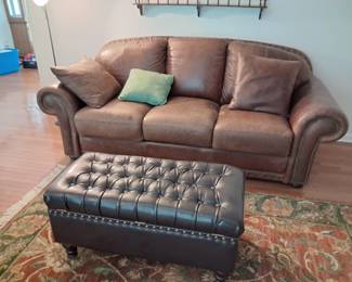 Great leather sofa set (more pieces not pictured)