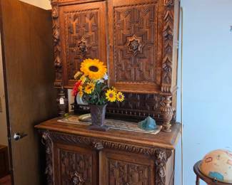 Ornately carved furniture 