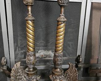 Antique andirons