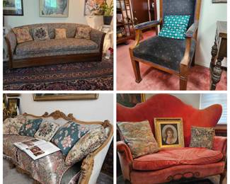 Vintage upholstered furniture