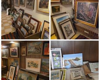 Loads of paintings, lithographs, photography