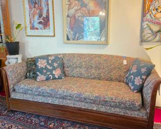 Vintage sofa with trundle bed
