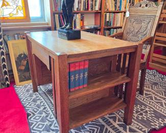Mission style desk