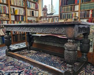 English antique monastery table 