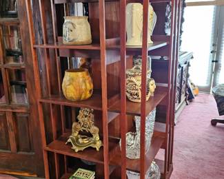 Revolving mission bookcase