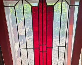 Art deco stained glass