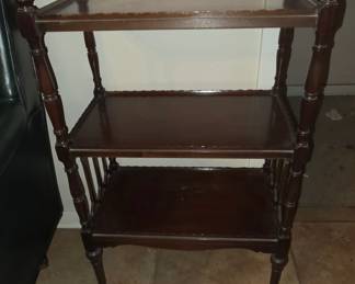 Rolling 3 Tier Antique Cart