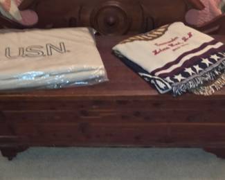Cedar Chest - USN Blanket