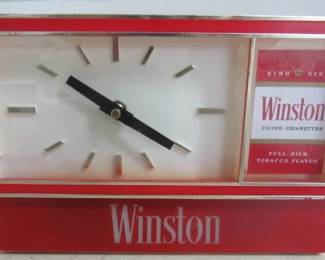 Winston Cigarettes Clock