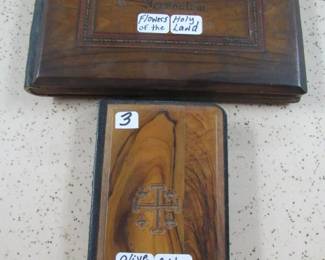 Olive Wood Bible & Olive Wood Flowers of the Holy Land