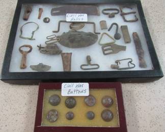 Civil War Dug Relics & Buttons 