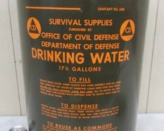Civil Defense Water Can