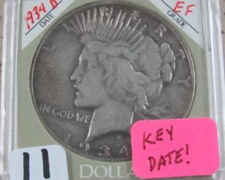 1934-D Peace Silver Dollar