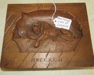 Hand Carved Lion of Lucerne