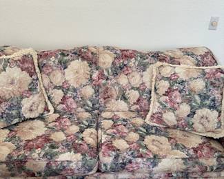 floral pull out sofa bed