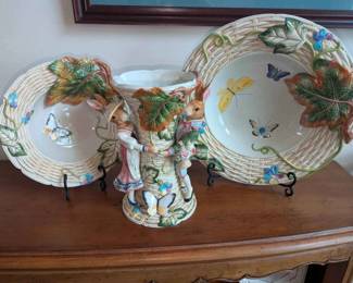 MC117VFitz Floyd Old World Rabbits