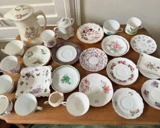 MC143Miscellaneous Tea Saucers And Cups