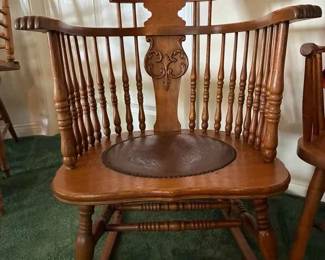 MC222Vintage Bench And Rocking Chair