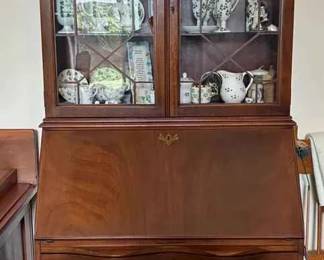 MC126Vintage Secretary Desk Display Case