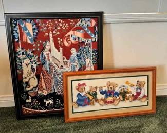MC192Vintage Needlepoint Art