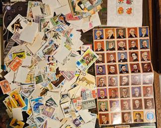 Most of the stamps here have never been used