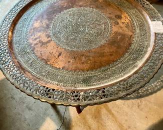 metal top table