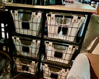 nice basket storage unit