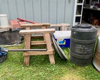 outdoor saw horses, miscellaneous
