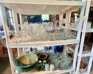 glassware, pottery