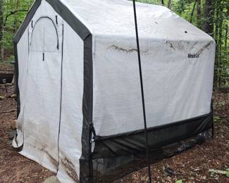 Miracle-Gro Greenhouse - 6x4x6 - triple-layer ripstop cover to diffuse sunlight; carbon steel frame