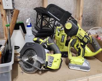 Miscellaneous Ryobi Tools - with batteries and chargers