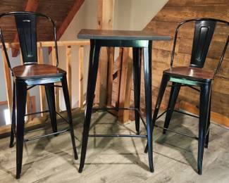 Pub Table with 4 Pub Chairs