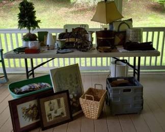 Miscellaneous Household Items - pictures, lamps, holiday decor, baskets