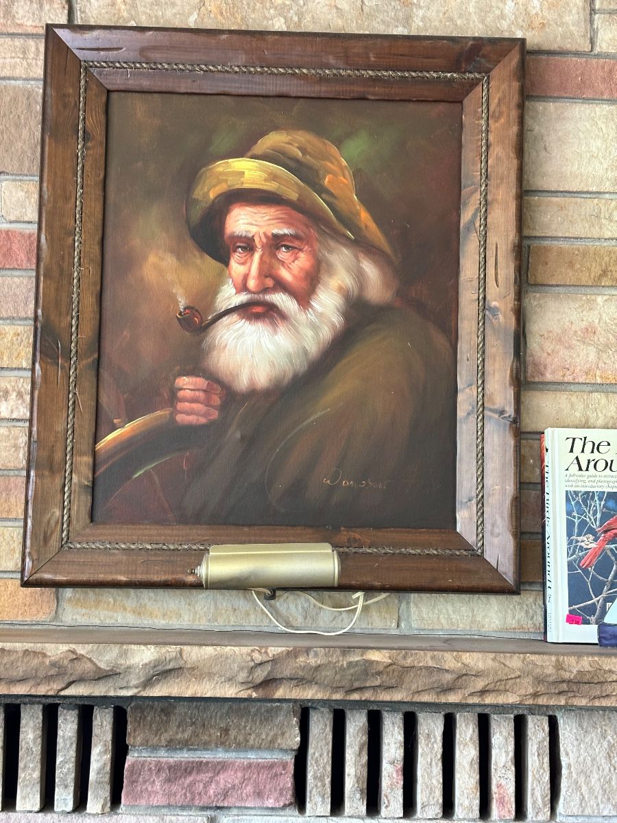 Framed Sea Captain Oil