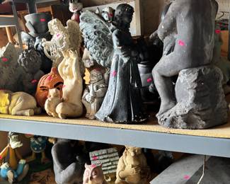 Lots of yard statuary