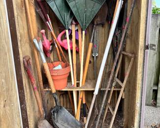 Lots of garden tools